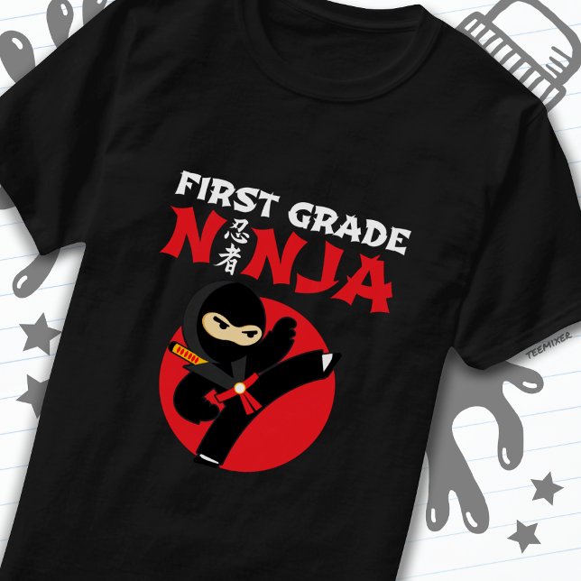 Camiseta Primer Día De Regreso A La Escuela De Ninja Kick D (Subido por el creador)