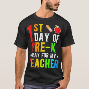 Camiseta Primer día de rezar por mi profesor de vuelta a Sc