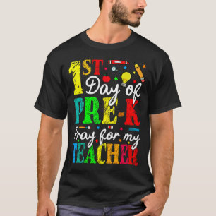 Camiseta Primer Día De Rezar Previa A Que Mi Profesor Vuelv
