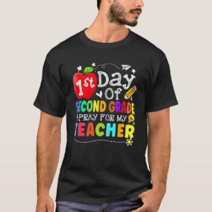 Camiseta Primer Día De Rezo De 2º Grado Para Mi Maestra Niñ