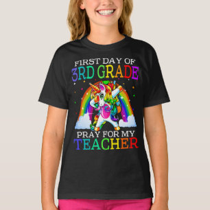 Camiseta Primer Día De Rezo De 3er Grado Para Mi Profesor