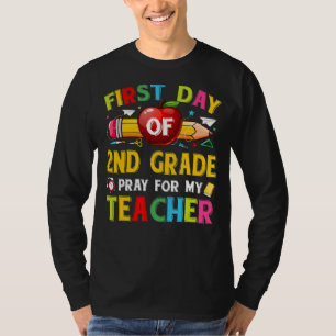 Camiseta Primer Día De Rezo De Segundo Grado Para Mi Profes