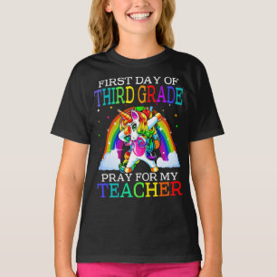 Camiseta Primer Día De Rezo De Tercer Grado Para Mi Profeso