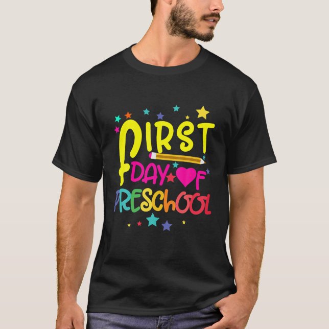 Camiseta Primer día de rezo preescolar para mi profesor gra (Anverso)