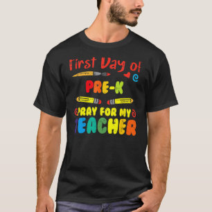 Camiseta Primer día de rezo previo para mi profesor Gracios