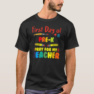 Camiseta Primer día de rezo previo para mi profesor Gracios