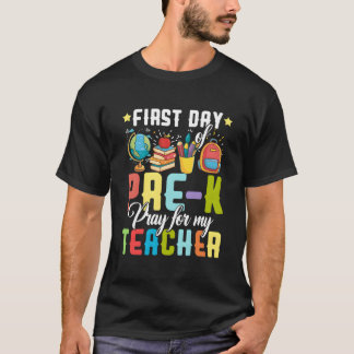 Camiseta Primer Día De Ruego Previo Para Mi Profesor De Vue