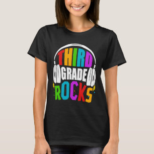 Camiseta Primer Día De Tercer Grado Se Remonta A La Escuela
