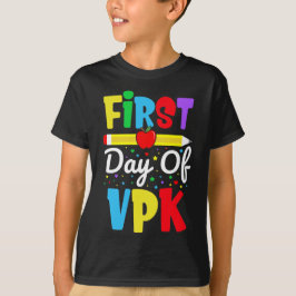 Camiseta Primer Día de VPK Rainbow Preescolar Niños