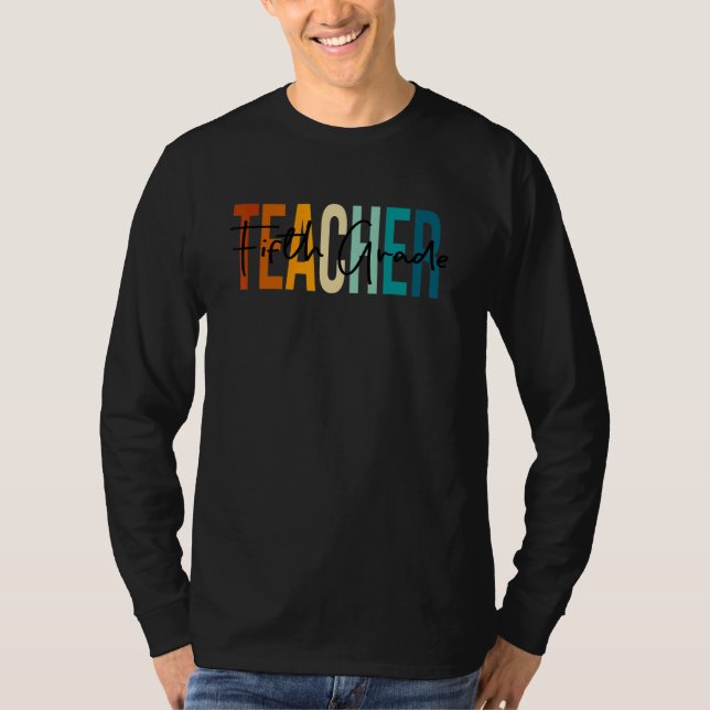 Camiseta Primer día del equipo de profesores de quinto grad (Anverso)