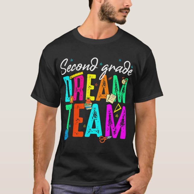 Camiseta Primer Día Del Equipo De Sueños De Segundo Grado C (Anverso)