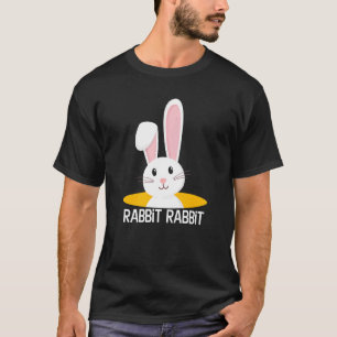 Camiseta Primer día del mes de conejo Conejo Buena Suerte P