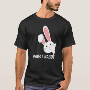 Camiseta Primer día del mes de conejo Conejo Buena Suerte P