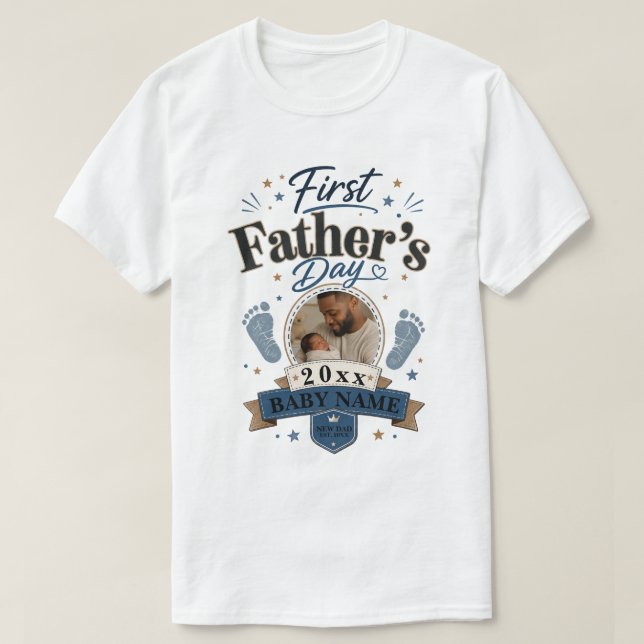 Camiseta Primer Día del Padre (Diseño del anverso)