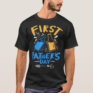 Camiseta Primer Día del Padre Cerveza Bebé Botella Papi 202