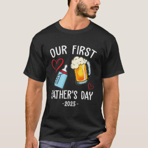 Camiseta Primer Día del Padre Cerveza Beber Botella Papi 20