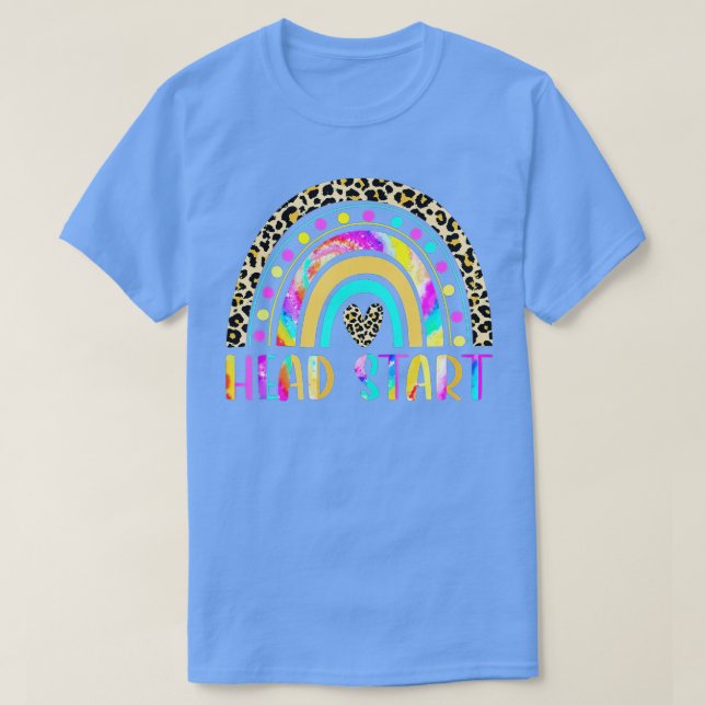 Camiseta Primer día del profesor de iniciación en arco iris (Diseño del anverso)