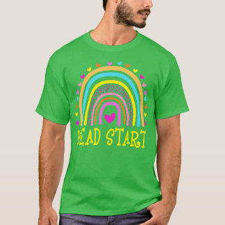 Camiseta Primer día del profesor de iniciación en arco iris