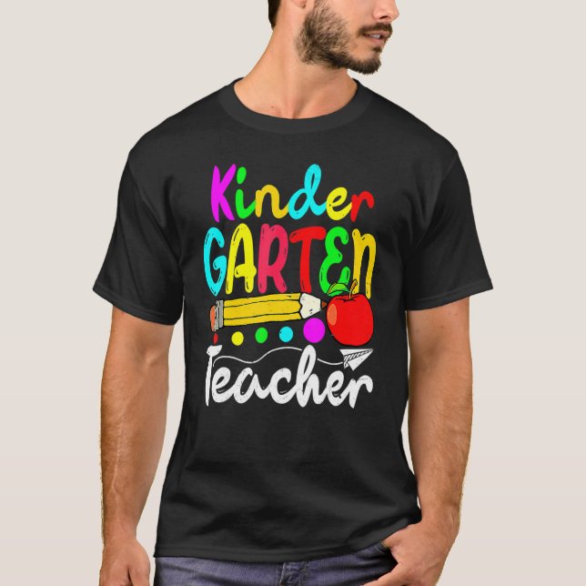 Camiseta Primer Día Del Profesor De Jardín De Niños De Vuel (Anverso)