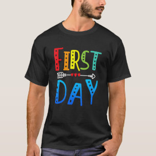 Camiseta Primer Día Del Profesor De La Escuela De Vuelta A 