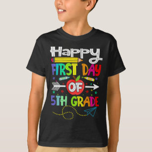 Camiseta Primer día del profesor de quinto grado de vuelta