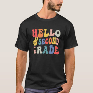 Camiseta Primer día del profesor de segundo grado de Retro 