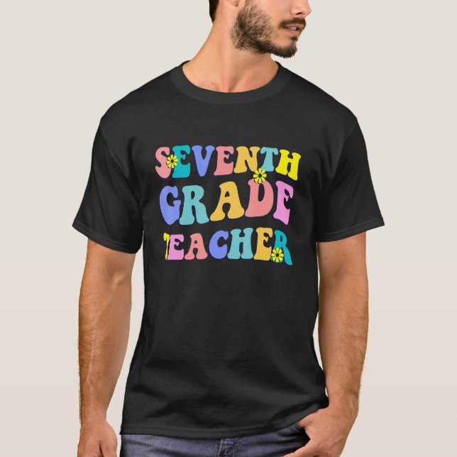 Camiseta Primer Día Del Profesor De Séptimo Grado De Vuelta (Anverso)