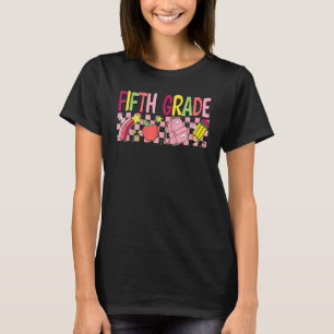 Camiseta Primer Día Del Retro De 5º Grado Retorcido De Vuel
