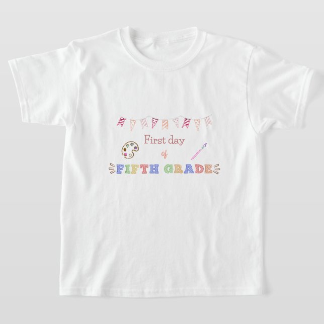 Camiseta Primer día del tema del arte de los camisas de qui (Distribución)