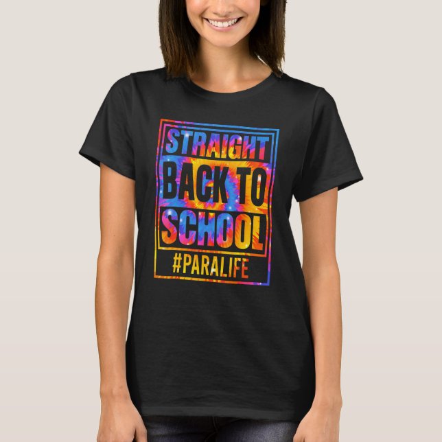 Camiseta Primer Día Directamente De Vuelta A La Escuela Par (Anverso)