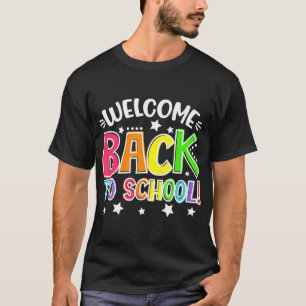 Camiseta Primer día divertido profesor de colegio bienvenid