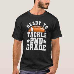 Camiseta Primer día escolar de 2º grado listo para enfrenta