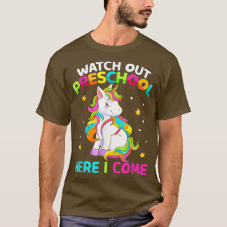 Camiseta Primer día escolar de niños en edad preescolar de 