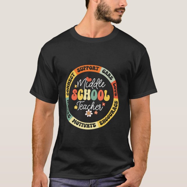 Camiseta Primer día escolar de profesores de secundaria de  (Anverso)