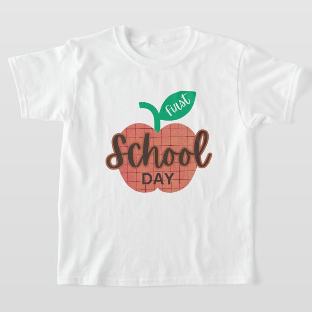 Camiseta Primer día escolar de vuelta a la escuela niños de (Distribución)