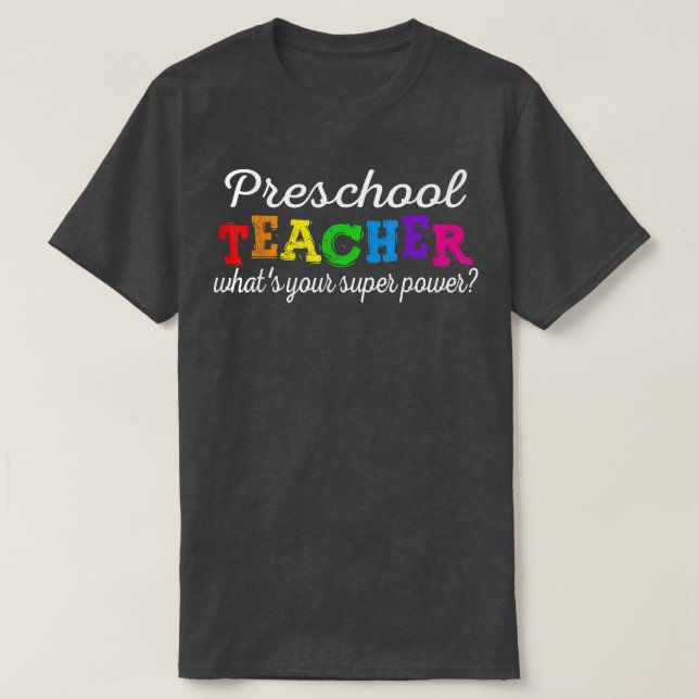 Camiseta Primer día escolar enseñando de vuelta a la enseña (Diseño del anverso)