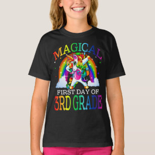 Camiseta Primer Día Magico De Unicornio De 3er Grado