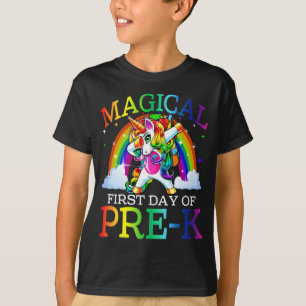 Camiseta Primer Día Magico De Unicornio Preescolar De Vuelt