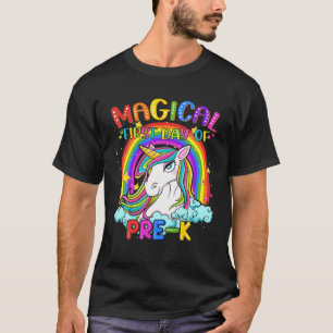 Camiseta Primer Día Mágico Del Arcoiris Unicornio Previo Al