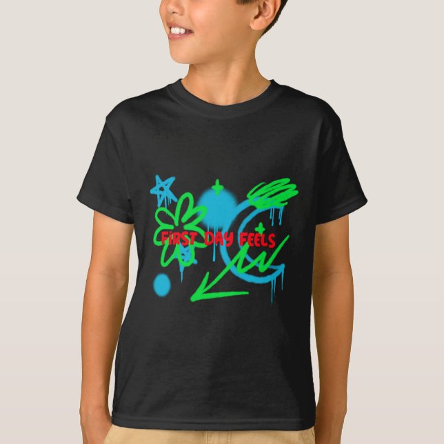 Camiseta Primer día siente que empieza la escuela (Anverso)