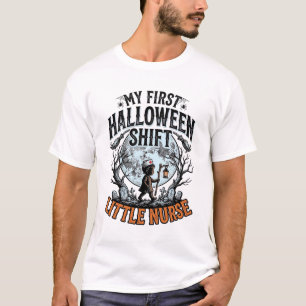 Camiseta Primer disfraz de enfermera de Halloween Luna espe