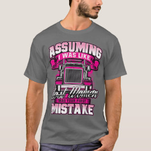 Camiseta Primer errorCamioneraCamionera Semi Femenina Truc