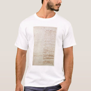 Camiseta Primer esbozo de la constitución de los E.E.U.U.