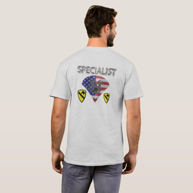 Camiseta Primer Especialista en División de Caballería (Reverso completo)