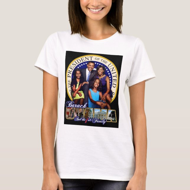 Camiseta Primer familia Obama (Anverso)