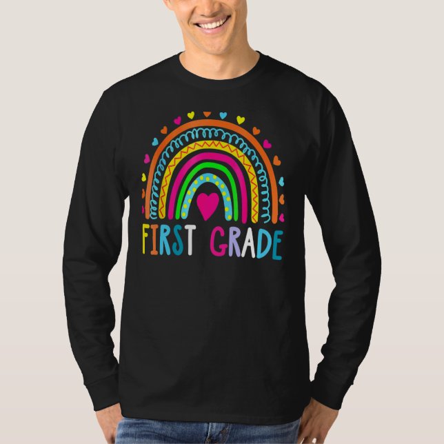 Camiseta Primer Grado Chicas Arcoiris Equipo de Profesores  (Anverso)