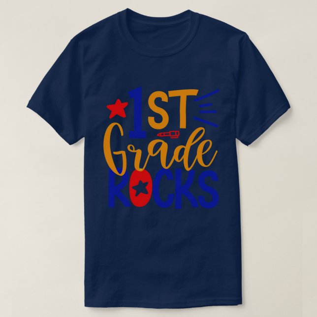 Camiseta Primer Grado de Equipo Hola 1º Grado Roca De Nuevo (Diseño del anverso)