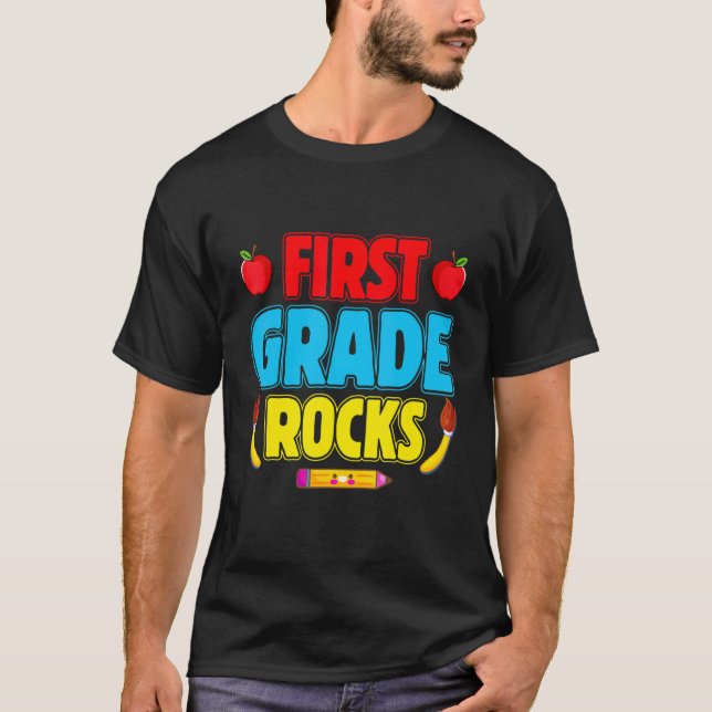 Camiseta Primer Grado de Equipo Hola 1º Grado Roca De Nuevo (Anverso)