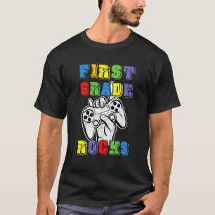 Camiseta Primer grado de juego de rocas Jugador de Teacher 