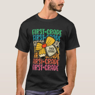 Camiseta Primer Grado De Regreso A La Escuela Coquete Lápiz